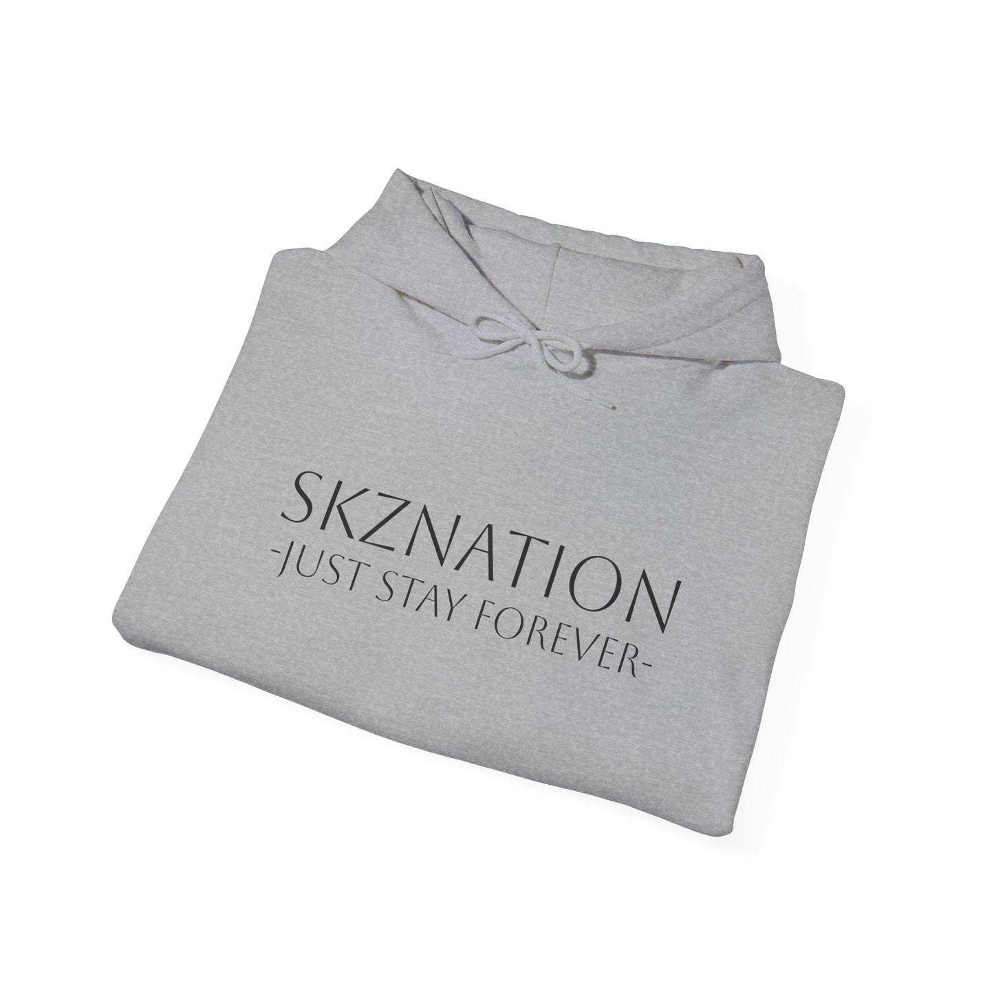 SKZNATION Unisex Hooded Sweatshirt - Just Stay Forever, Colorful Heart Design