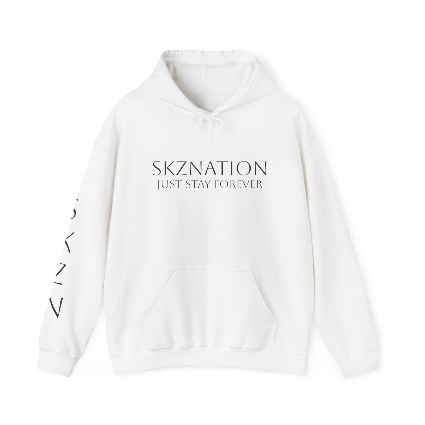 SKZNATION Unisex Hooded Sweatshirt - Just Stay Forever, Colorful Heart Design