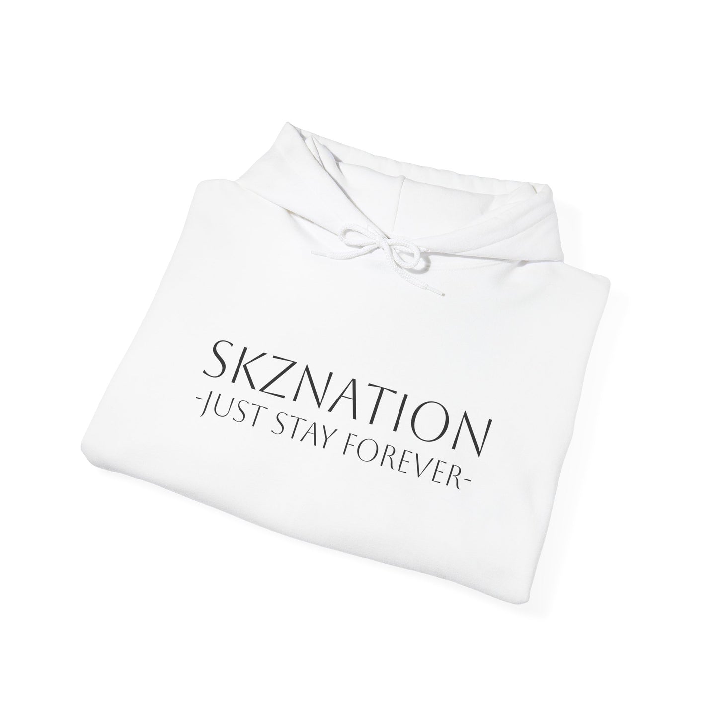 SKZNATION Unisex Hooded Sweatshirt - Just Stay Forever, Colorful Heart Design