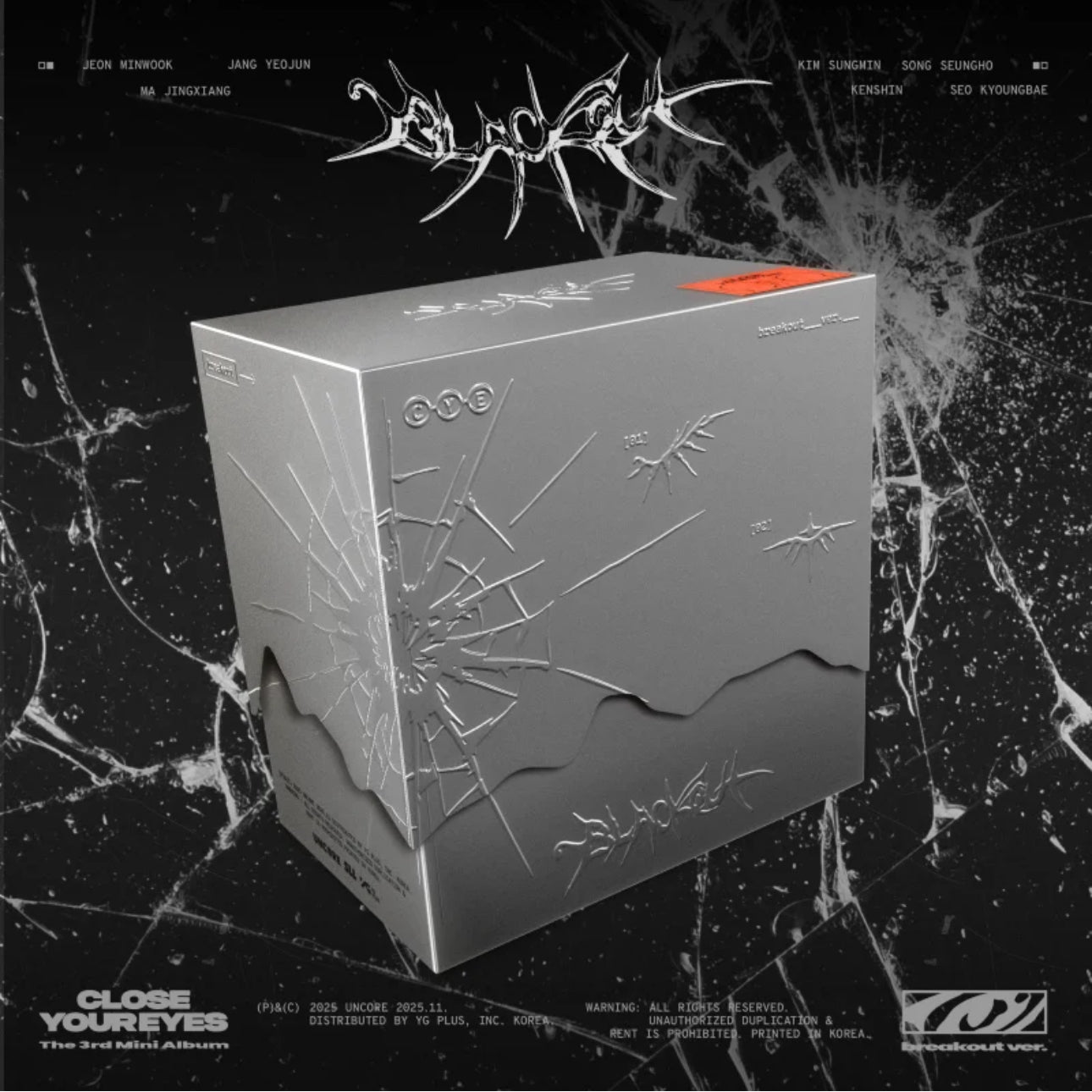 CLOSE YOUR EYES 3rd Mini Album - blackout (breakout Ver.)