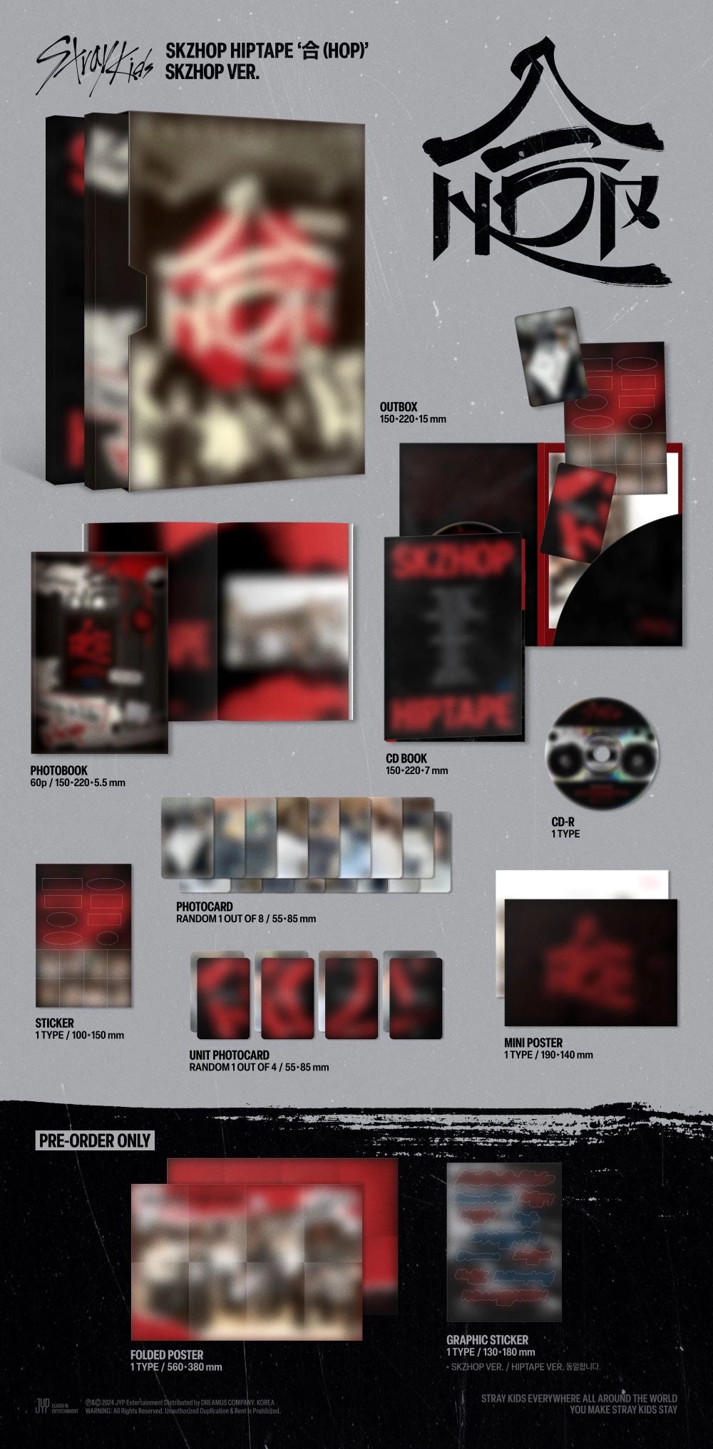 (APPLE MUSIC POB) Stray Kids - SKZHOP HIPTAPE [合 (HOP)] (SKZHOP Ver.)