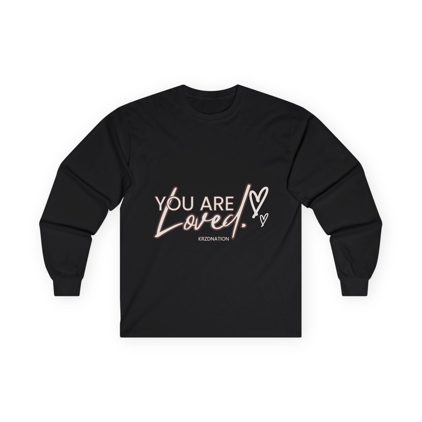 Long Sleeve Tee — "You Are Loved" Heart Comfort Shirt