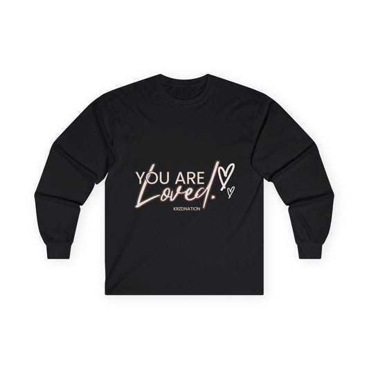 Long Sleeve Tee — "You Are Loved" Heart Comfort Shirt