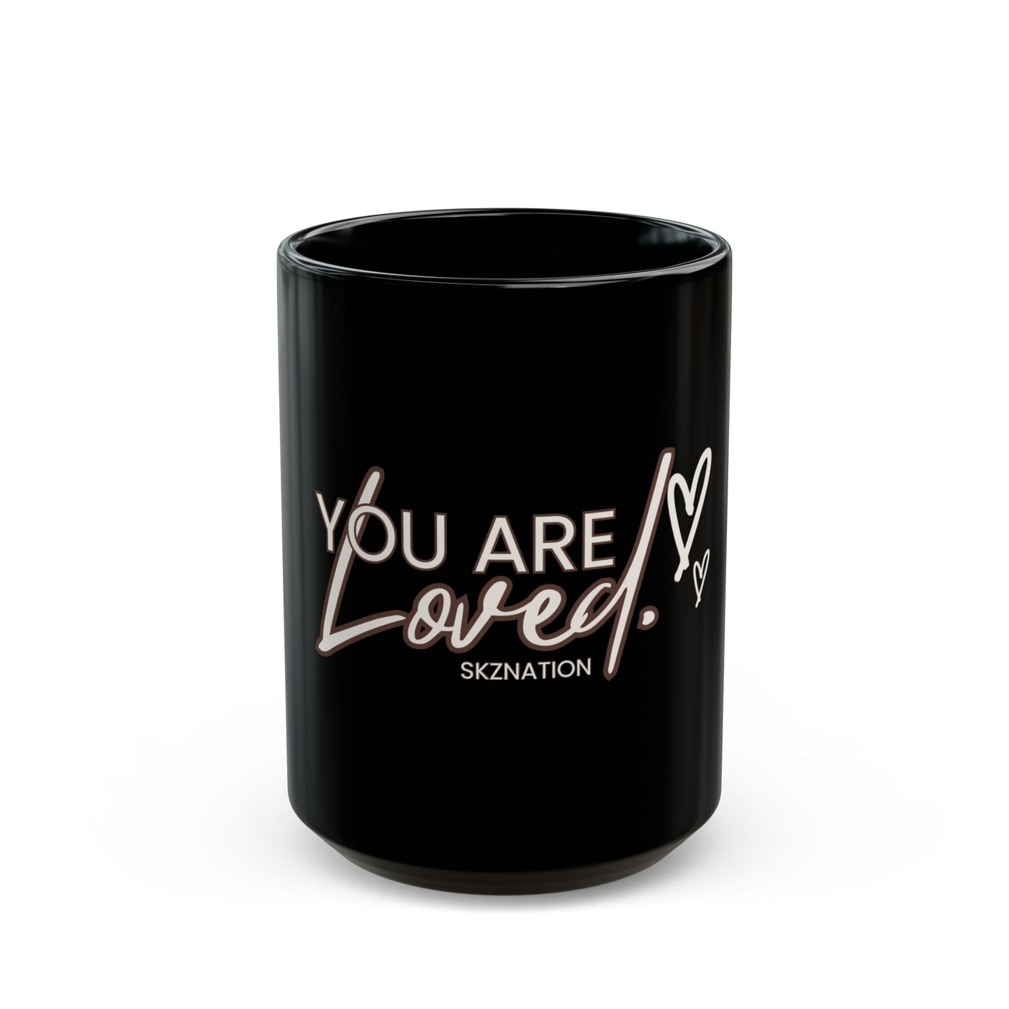 You Are Loved Black Mug (11oz, 15oz)