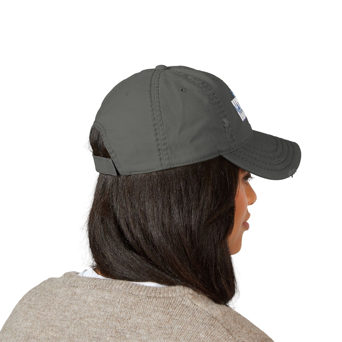 Distressed Dad Hat with Embroidered Design - Casual Style, Everyday Wear, Perfect Gift for Dads, Outdoor Activities, Trendy Fashion