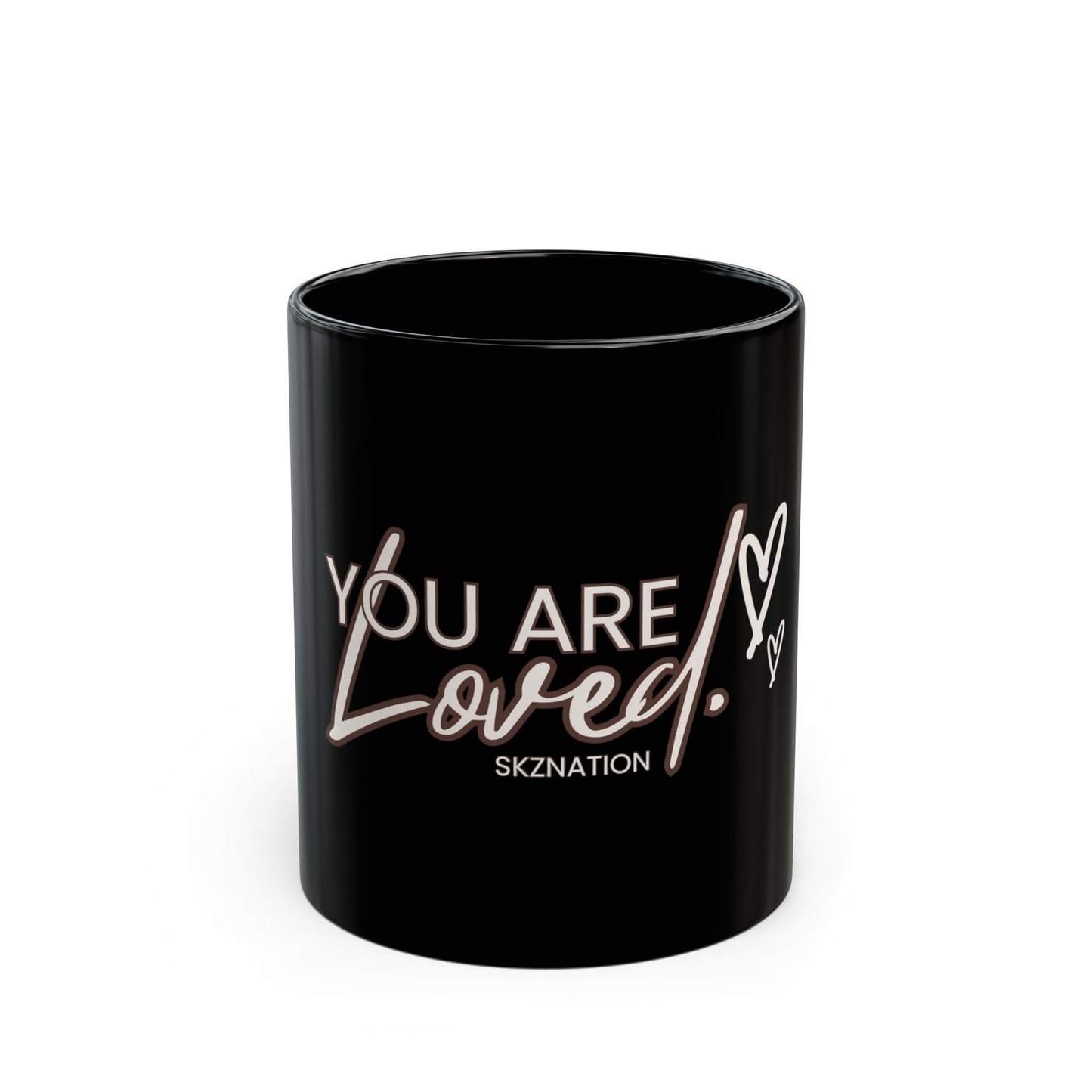 You Are Loved Black Mug (11oz, 15oz)