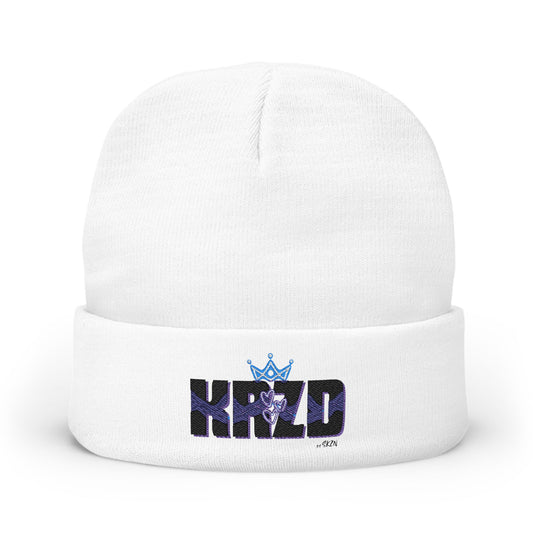 Knit Beanie with Embroidered Crown Design, Stylish Winter Hat, Fashionable Beanie for Teens, Cozy Headwear for Gifts, Casual Winter [...]