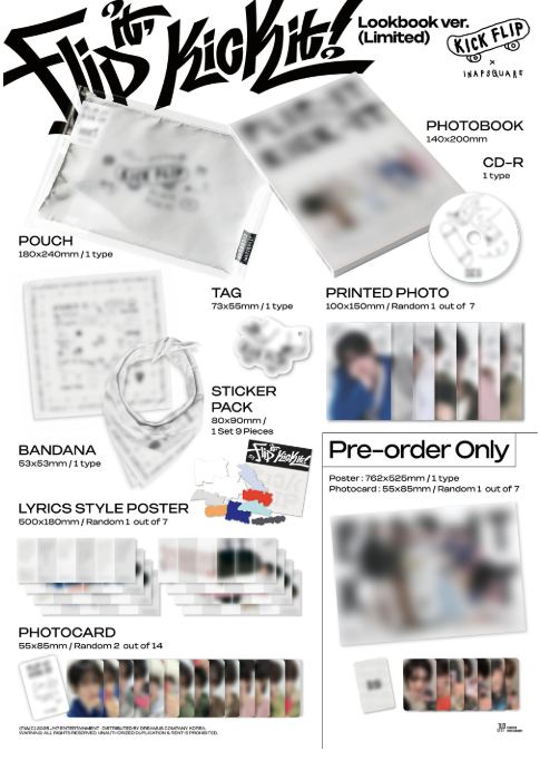 KickFlip - 1st Mini Album [Flip it, Kick it!] (Lookbook ver. / Limited)