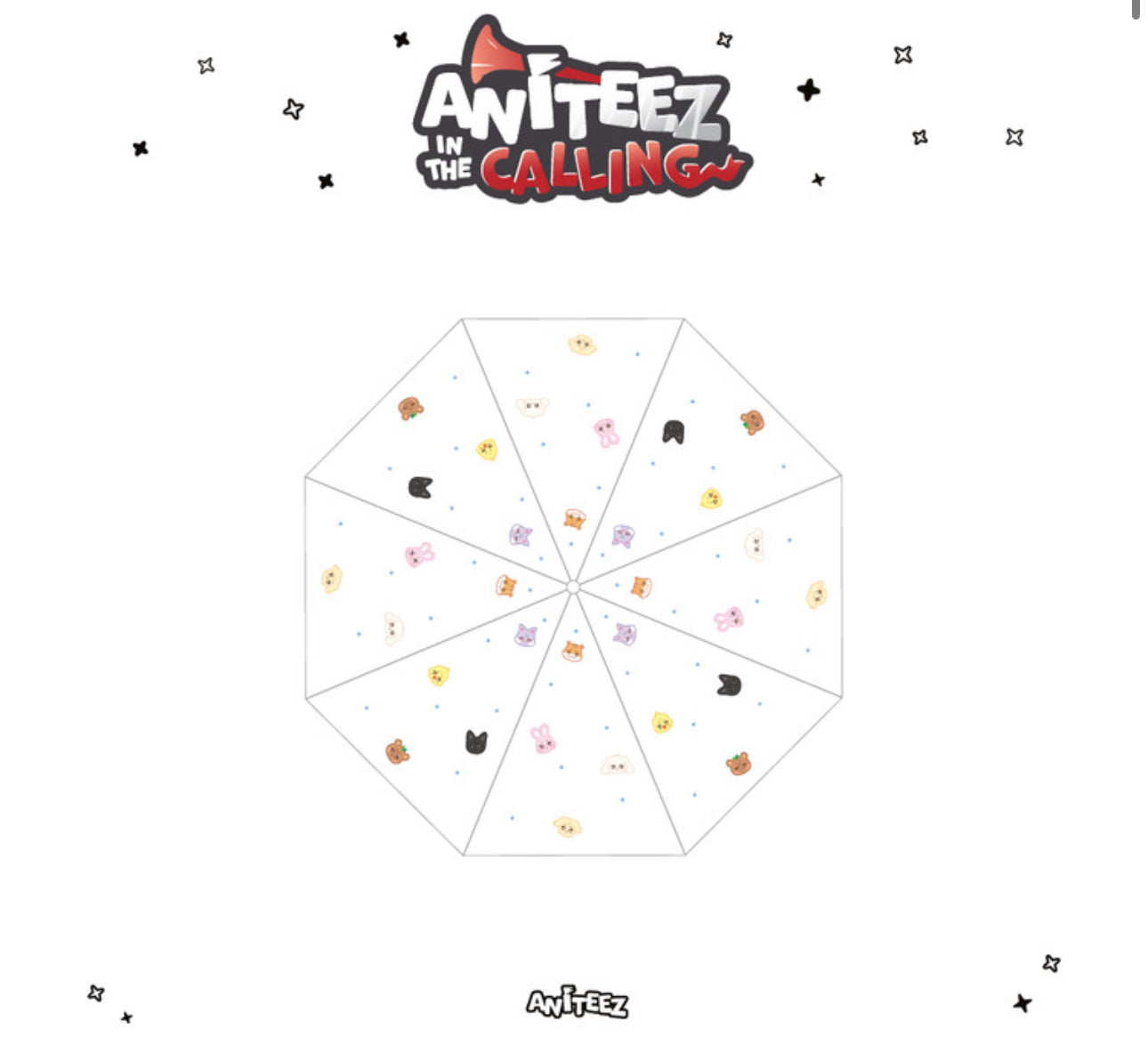 ATEEZ - [ANITEEZ IN THE CALLING] MD CLEAR UMBRELLA