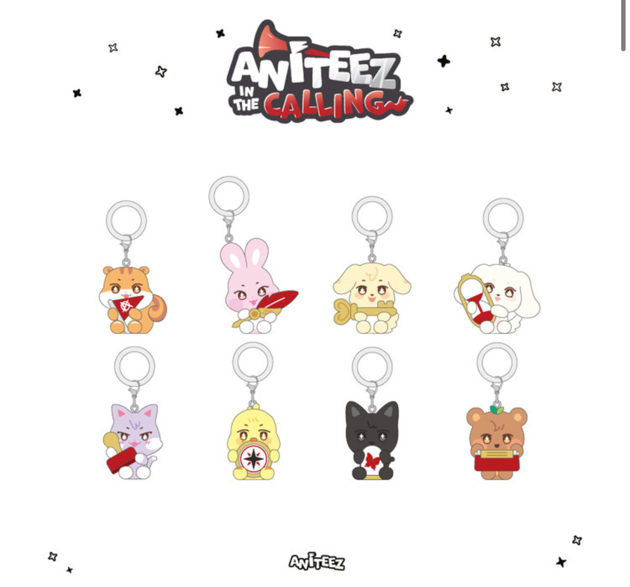 ATEEZ - [ANITEEZ IN THE CALLING] MD [RANDOM] MARKING MASCOT CHARM