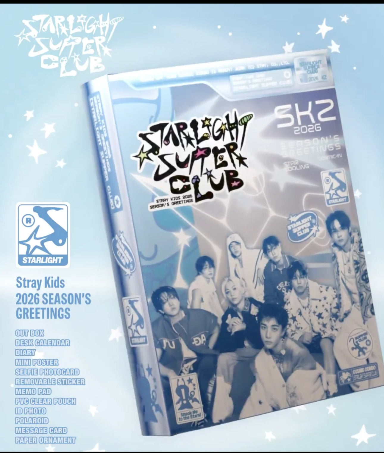 [POB] [PRE-ORDER]Stray Kids(스트레이 키즈) 2026 Season’s Greetings [STARLIGHT SUPPER CLUB]