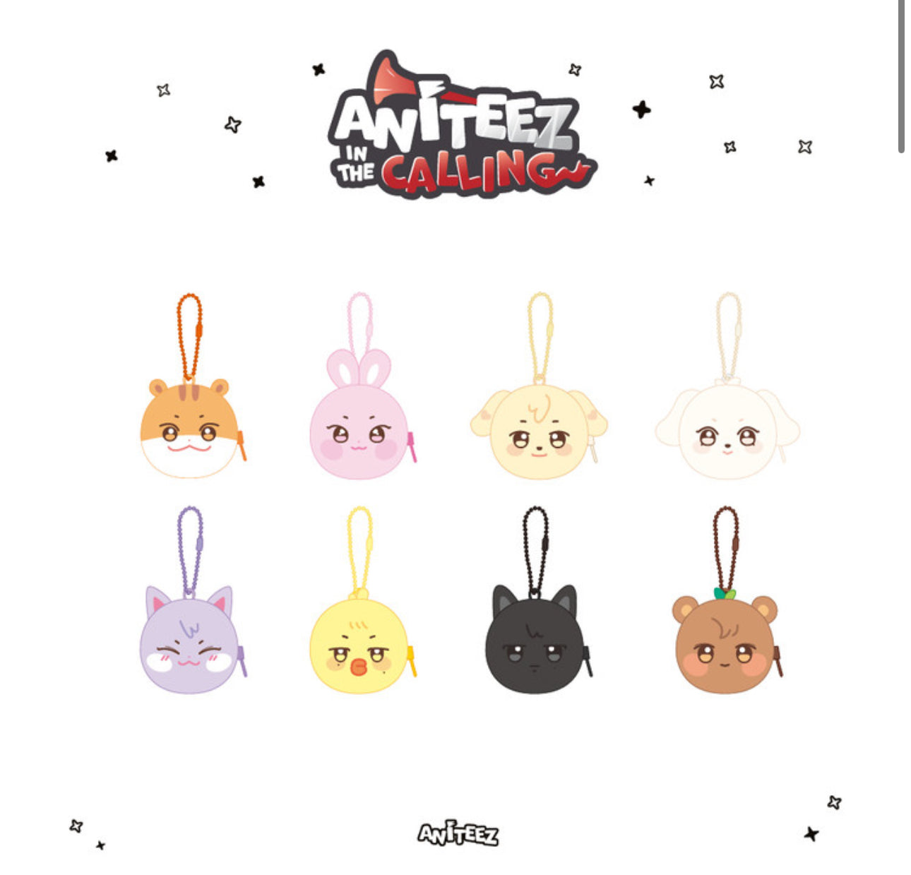 ATEEZ - [ANITEEZ IN THE CALLING] MD BACKPACK POUCH KEYRING