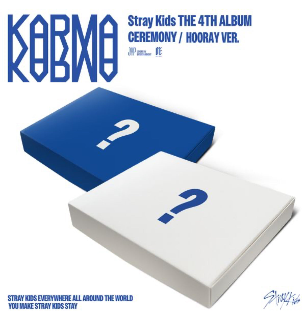[Pre-Order: August Release] Stray Kids 4th Album: Karma [Ceremony/ Hooray Version]