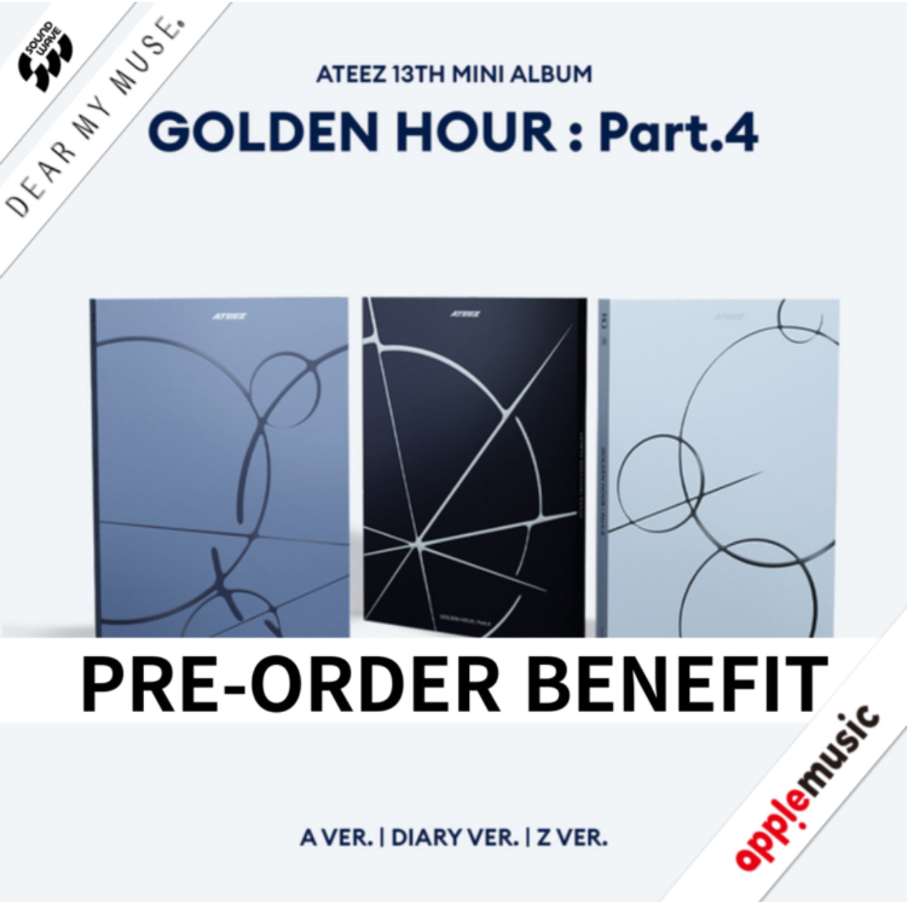 [PRE-ORDER] ATEEZ - 13th Mini Album [GOLDEN HOUR : Part.4]