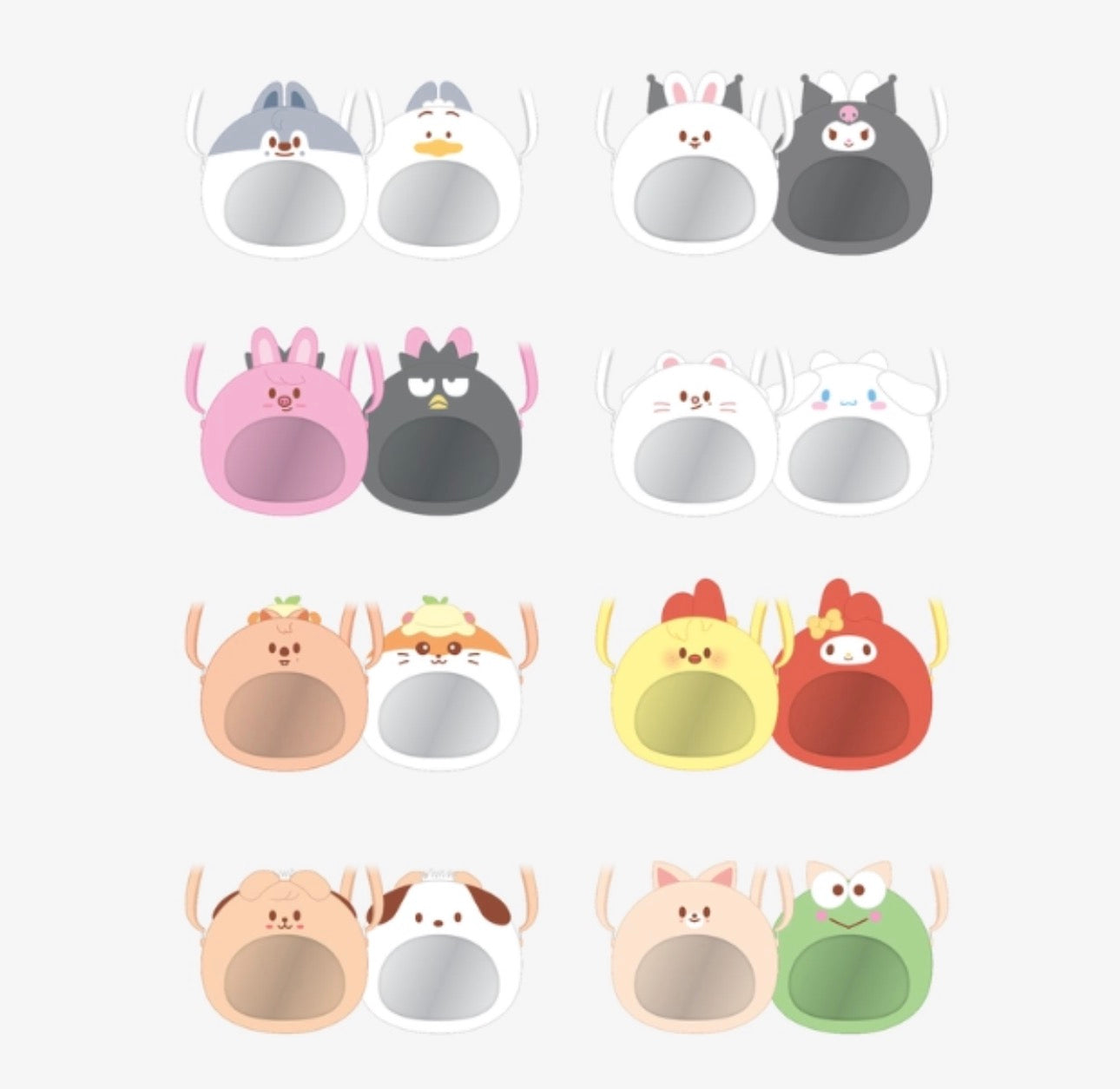 (PRE-ORDER) PLUSH PVC CROSS BAG - SKZOO X SANRIO CHARACTERS