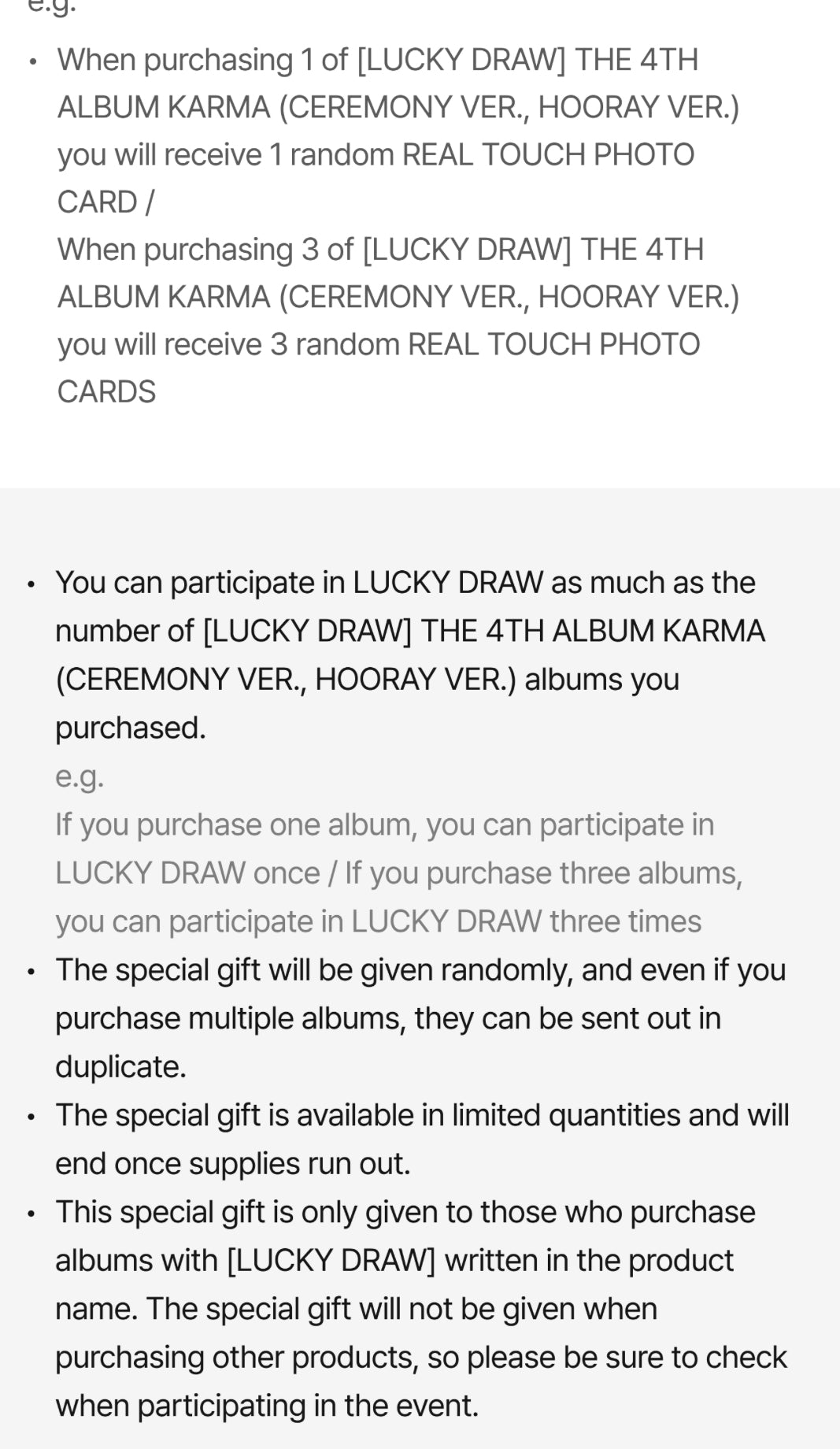 [FANS LUCKY DRAW][SHIPS Late October] (LUCKYDRAW) Stray Kids - 4th Album [KARMA] (CEREMONY VER., HOORAY VER.)