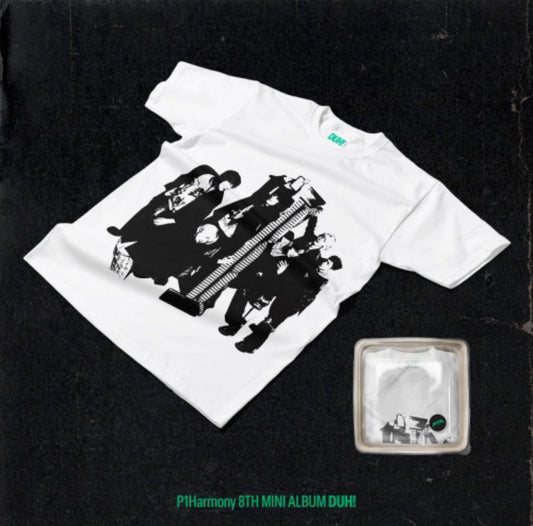 (PRE-ORDER) P1Harmony - 8th Mini Album [DUH!] (Plain White T Ver.)