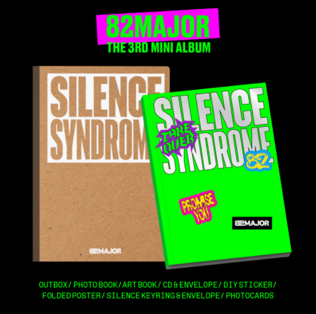 [PRE-ORDER] [SHIPS END OF APRIL] 82MAJOR - 3rd Mini Album [SILENCE SYNDROME]