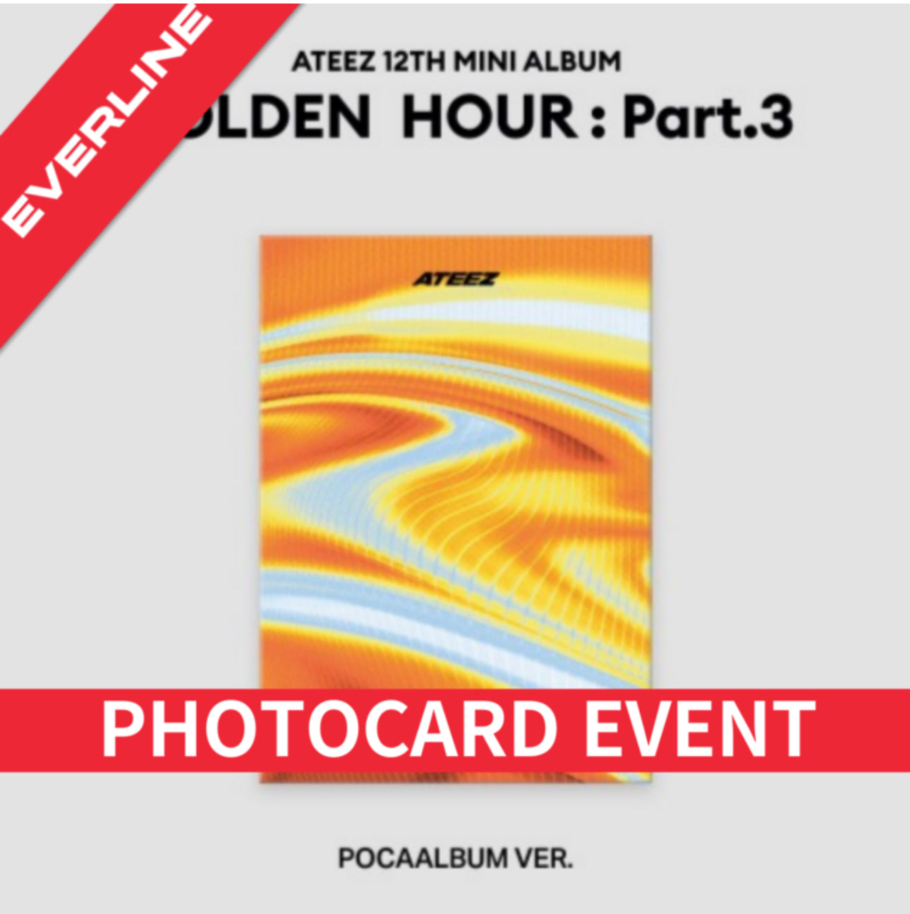[LUCKY DRAW](PRE-ORDER) ATEEZ - 12th Mini Album [GOLDEN HOUR : Part.3] [POCAALBUM VER]