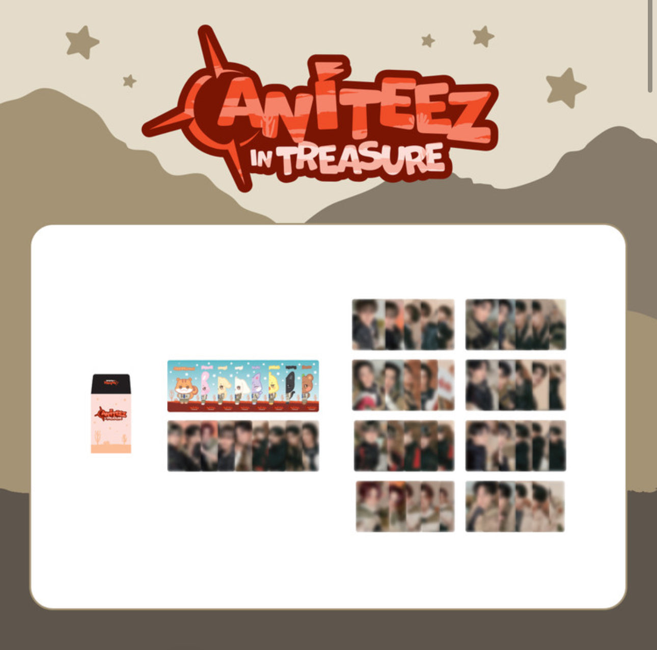 -04/22)[PRE-ORDER] ATEEZ - [ANITEEZ IN TREASURE] MD RANDOM TRADING CARD