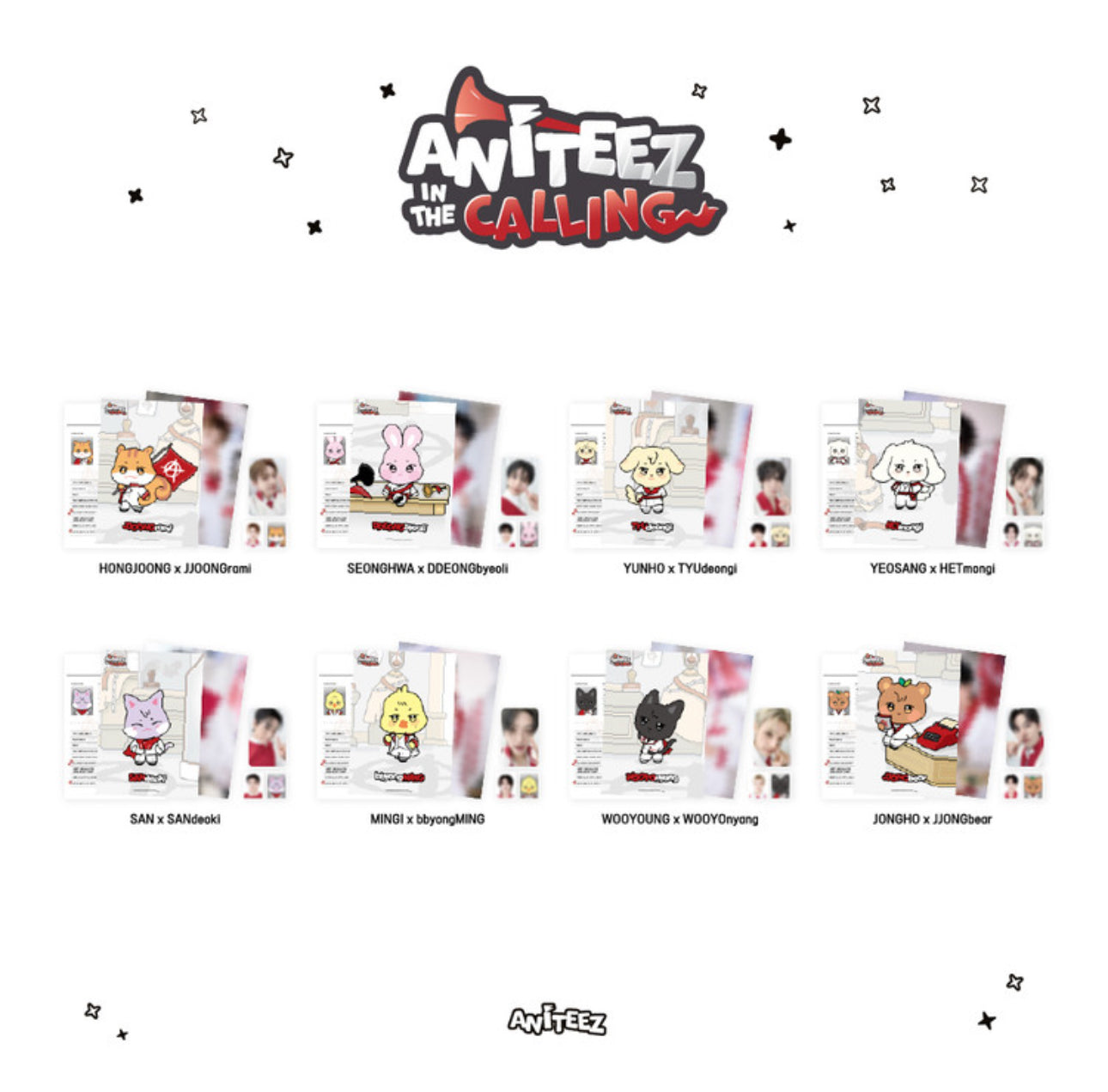 ATEEZ - [ANITEEZ IN THE CALLING] MD CALLING PROFILE HOLDER SET