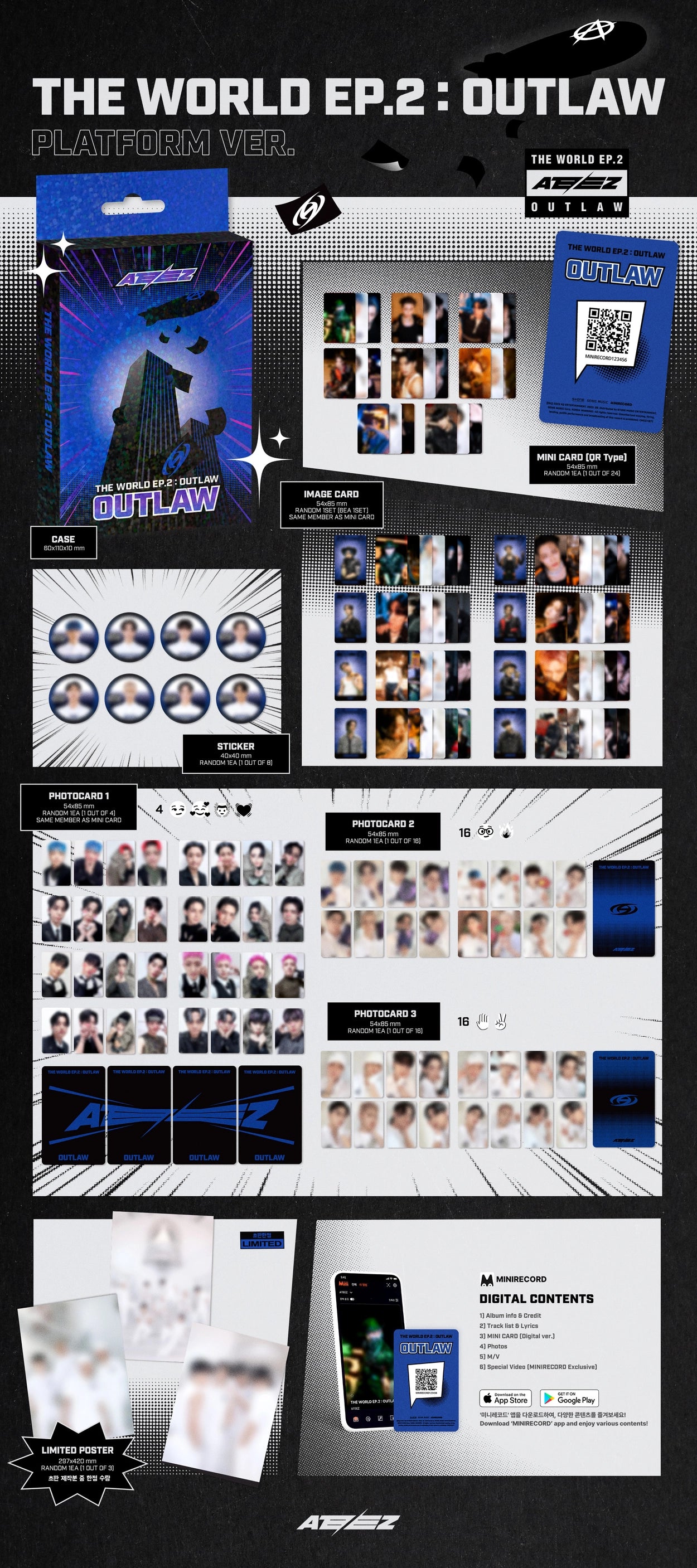 ATEEZ - [THE WORLD EP.2 : OUTLAW] (PLATFORM Ver.)