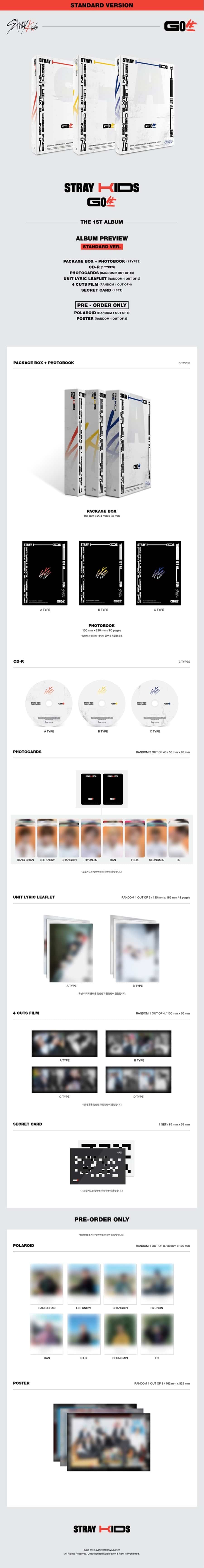 STRAY KIDS – 1st Full album [Go live] Standard Ver.