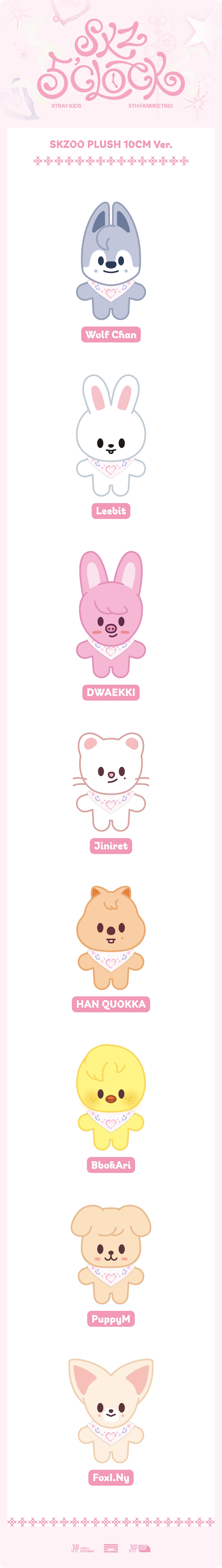 Stray Kids - [SKZ 5'CLOCK] MD SKZOO PLUSH 10CM Ver.