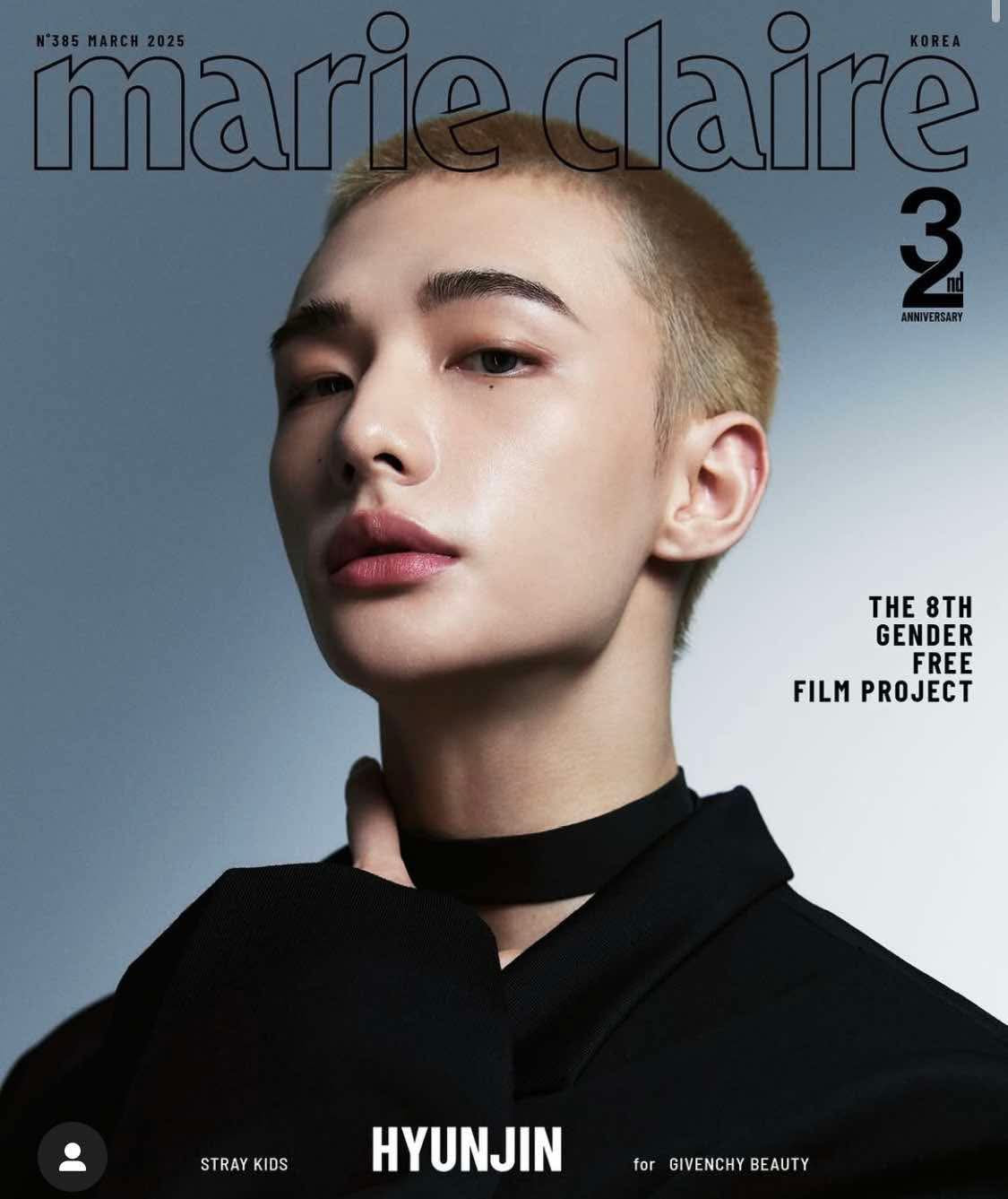Marie Claire KOREA featuring Hyunjin March 2025 Issue
