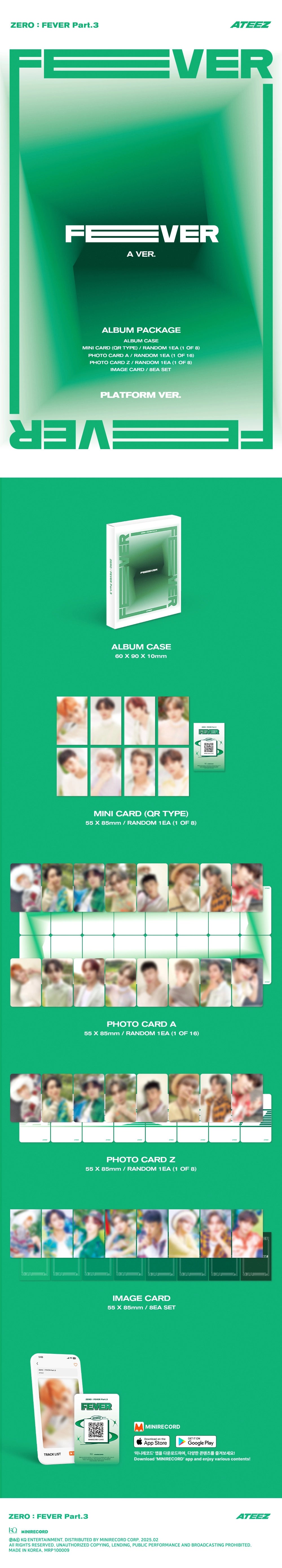(POB)(PRE-ORDER) ATEEZ - [ZERO : FEVER Part.3] (Platform Ver.)