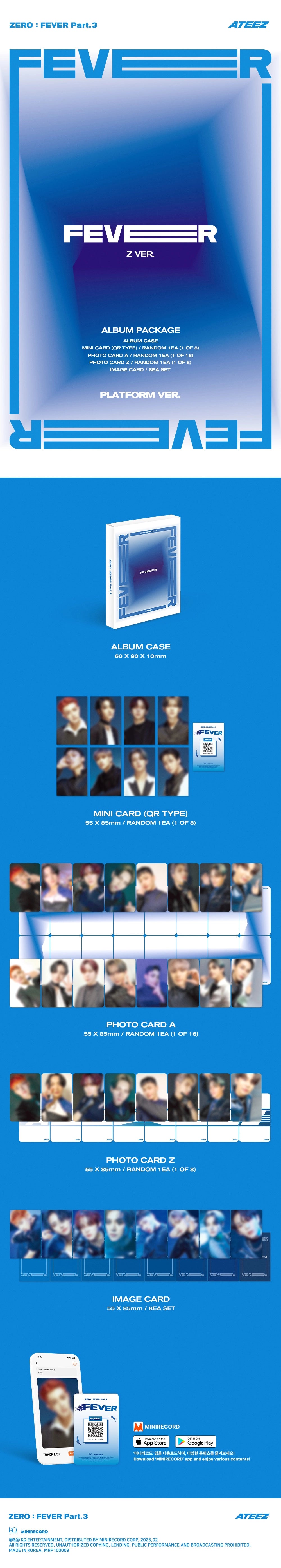 (POB)(PRE-ORDER) ATEEZ - [ZERO : FEVER Part.3] (Platform Ver.)