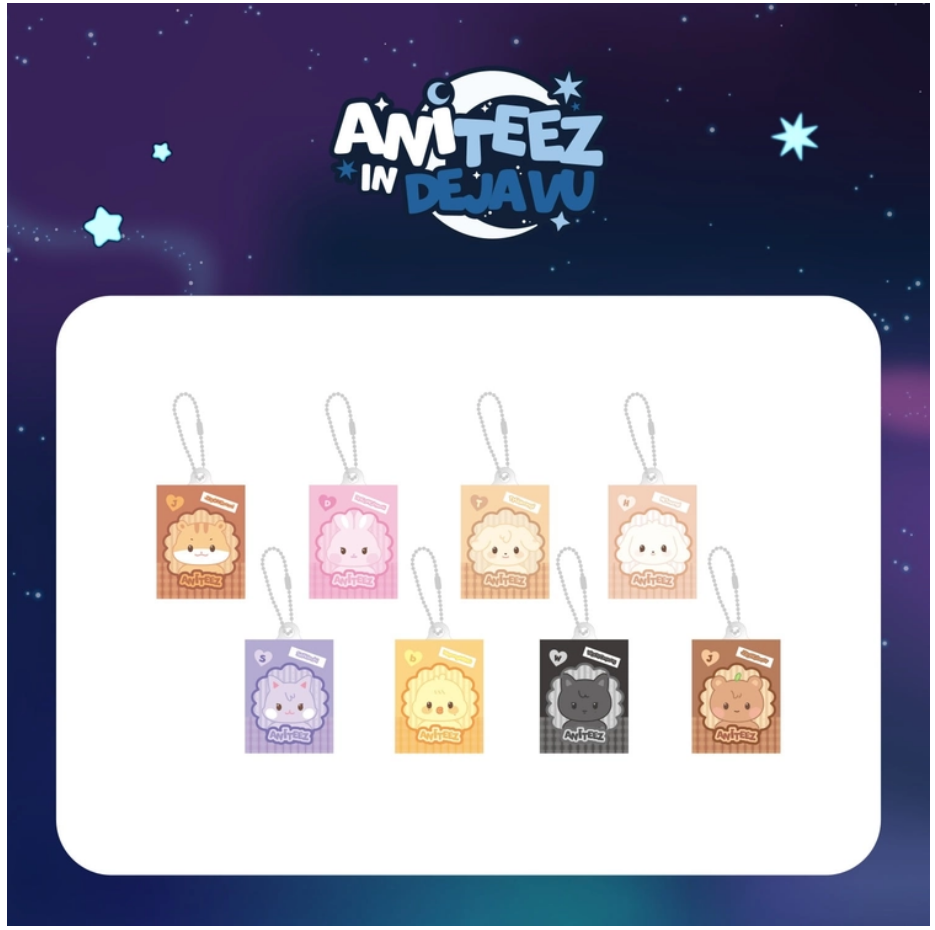 [PRE-ORDER] ATEEZ - [ATEEZ X ANITEEZ POP-UP [ANITEEZ IN DEJA VU] MD] RANDOM MINIATURE KEYRING