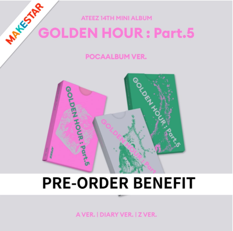 [PRE-ORDER] (POB) ATEEZ - 14th Mini Album [GOLDEN HOUR : Part.5] (POCAALBUM)