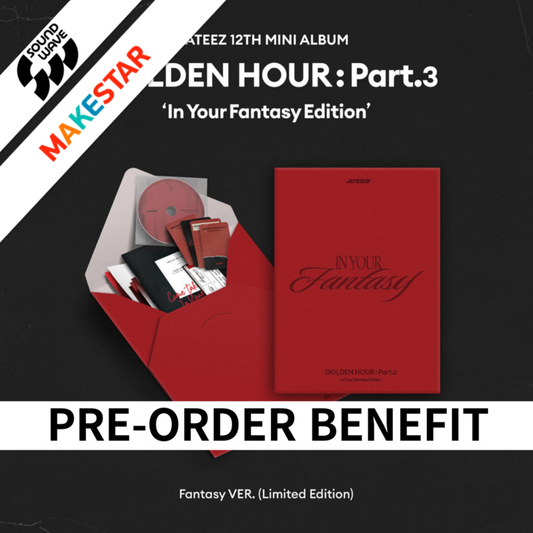 [PRE-ORDER][SOUNDWAVE/MAKESTAR POB] ATEEZ - [GOLDEN HOUR : Part.3 ‘In Your Fantasy Edition’] (Limited)